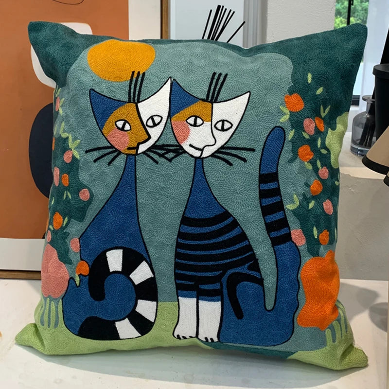 new style Cushion Cover Picasso Embroidered Decorative Throw Pillowcases Abstract Creative Decoration For Home Sofa Car Covers