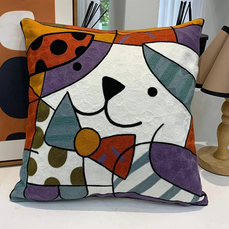 new style Cushion Cover Picasso Embroidered Decorative Throw Pillowcases Abstract Creative Decoration For Home Sofa Car Covers