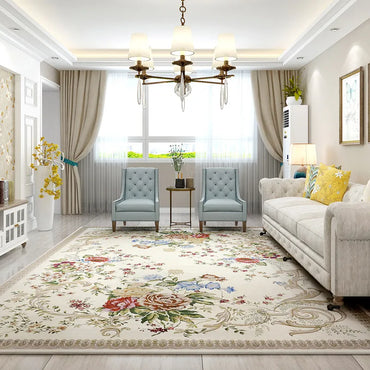 Europe Pastoral Carpets For Living Room Home Carpet Bedroom Sofa Coffee Table Floor Rug Rectangle Countryside Mat Study Area Rug