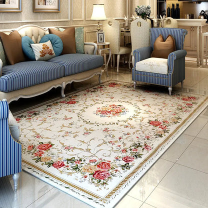 Europe Pastoral Carpets For Living Room Home Carpet Bedroom Sofa Coffee Table Floor Rug Rectangle Countryside Mat Study Area Rug