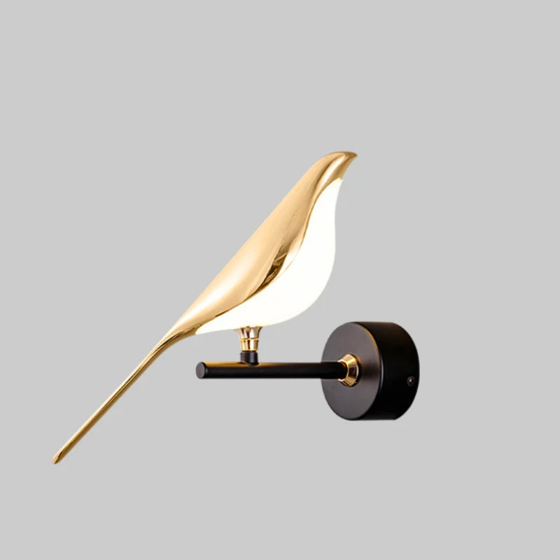 Creativity Bird Design Gold Plating Led Wall Lamps Hallway Stairs Sconce lamp Living Room Bedroom Decor Lighting Fixtures