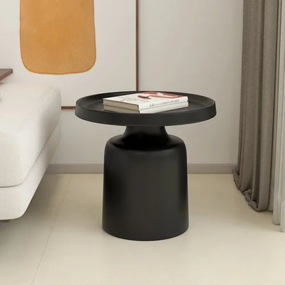 Nordic Minimalist Round Coffee Table with Storage – view 6, modern home furniture