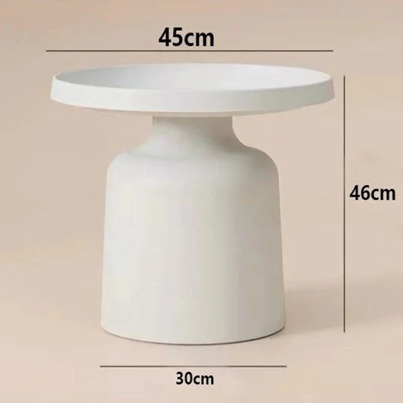 Nordic Minimalist Round Coffee Table with Storage – view 7, modern home furniture