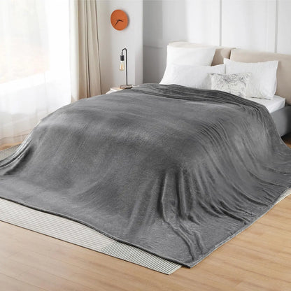 Oversized King Fleece Blanket Soft Cozy Extra Large Throw Blankets for Bed Sofa Couch Travel Camping King Warm Blanket in Winter
