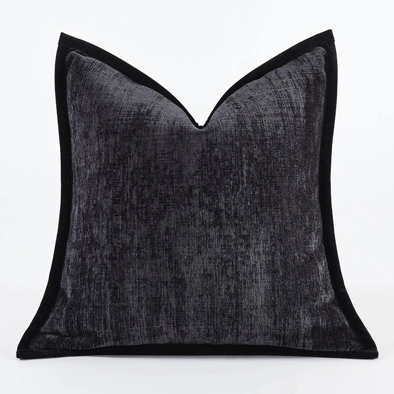 White Black Cushion Cover Jacquard Luxury Comfortable Pillow Covers Decorative for Sofa Chair Bed Home Room Decor Pillowcase