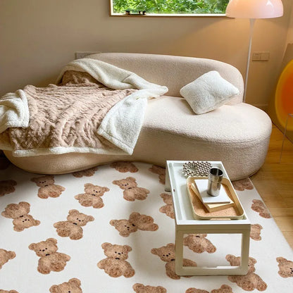 Japanese Style Carpets for Living Room Minimalist Bedroom Decor Plaid Carpet Checkerboard Lounge Rug Large Area Plush Floor Mat