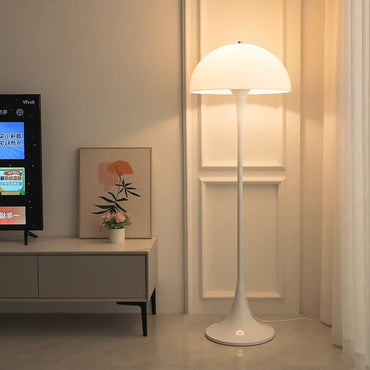 Danish Designer Cream Style White Floor Lamp Personalized Ins Simple Study Living Room Bedroom Bedside Mushroom Table Led Lights