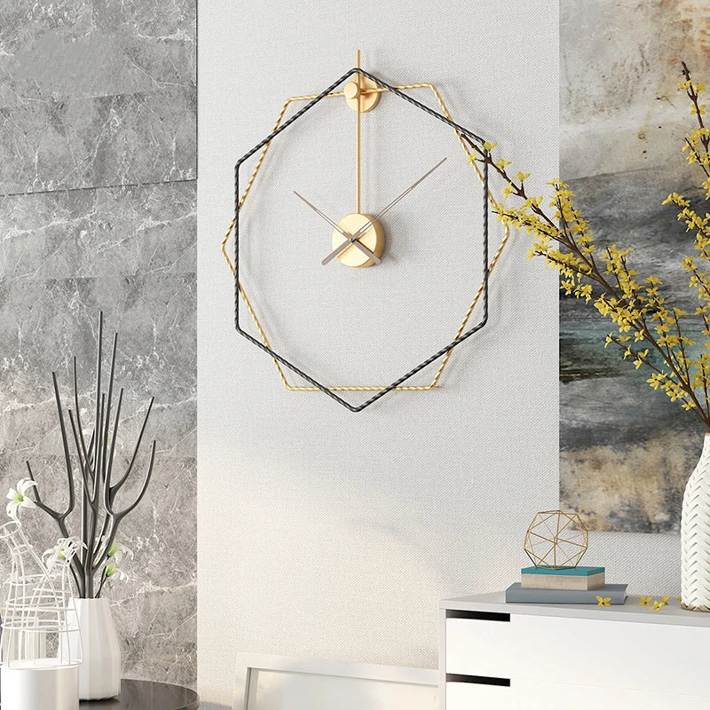 Nordic Luxury Large Wall Clocks New Modern Simple Living Room Kitchen Wall Clocks Creative Home Office Wall Decor Hanging Watche