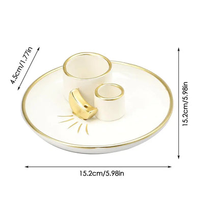 Sage Holder Ceramic Incense Burner Holder Stick Decorative Ash Catcher Tray Candle Holder Incense Burner Stick Holder Plate