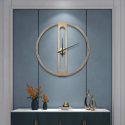 Nordic Wall Clocks Round Creative Personality Silent Elegant Wall Watch Large Simple Home Living Room Aesthetic Decorations