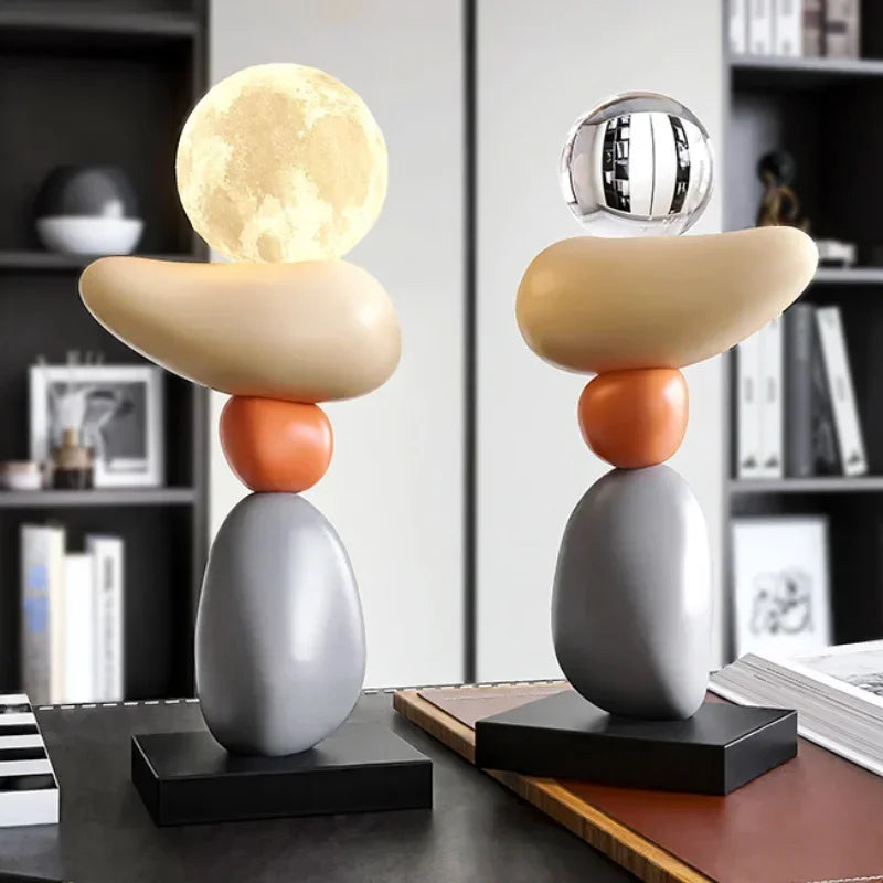 Morden Figurines Top Grade Ornaments Miniature Interior Table Top Items Aesthetic Decoration Home Accessories Living Room Simple