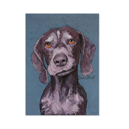 3d Dog Oil Paintings, Frameless, Canvas Animal Abstract Hand Drawing, Picture For Living Room, Acrylic Design Art Decoration