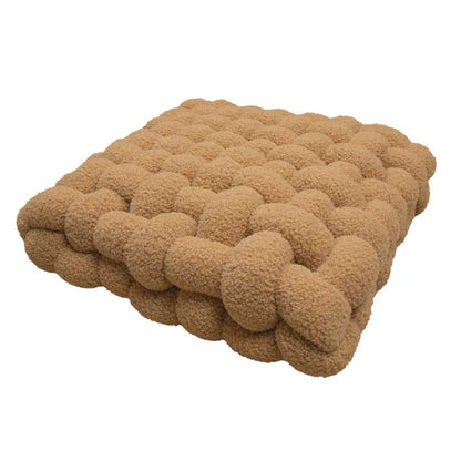 Nordic INS Lamb Velvet Square Woven Chair Pad Sofa  Cuion Plu Pillow Decorative Bay Window Pad Office Area Coffee op