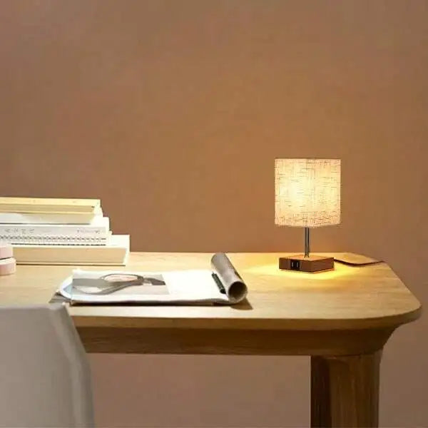 Led Desk Lamp Bedside Lamps Touch Dimmable Table Lamp with Usb and Type C Port  Quick Charging Reading Light Eye Protection