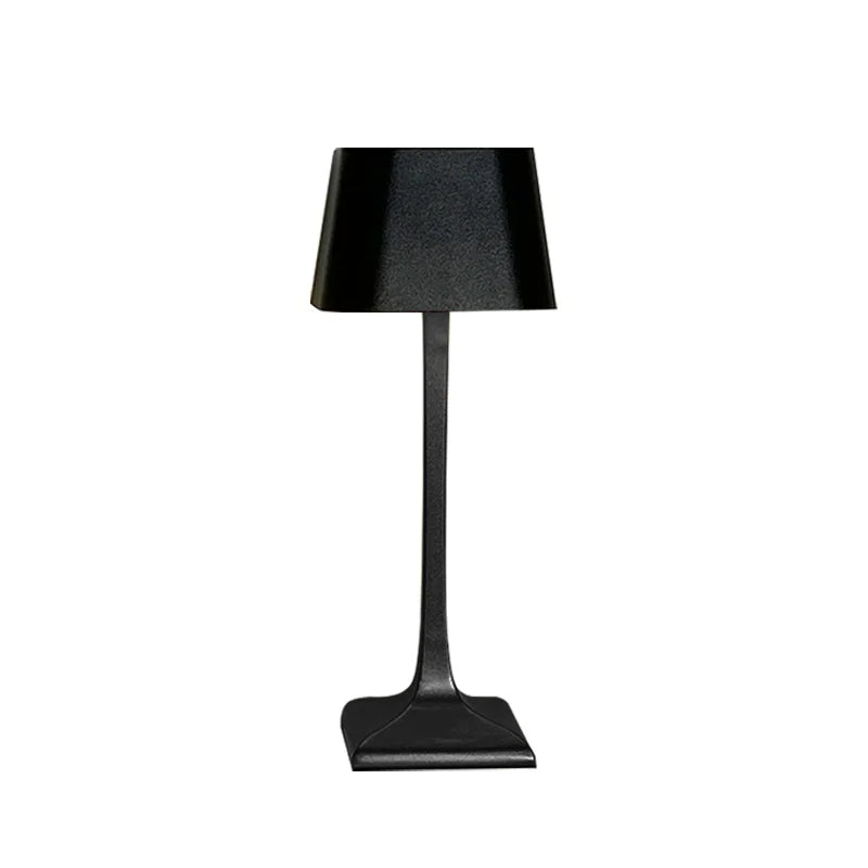 Rechargeable wireless bedroom bedside decoration simple metal touch LED table lamp creative atmosphere lamp