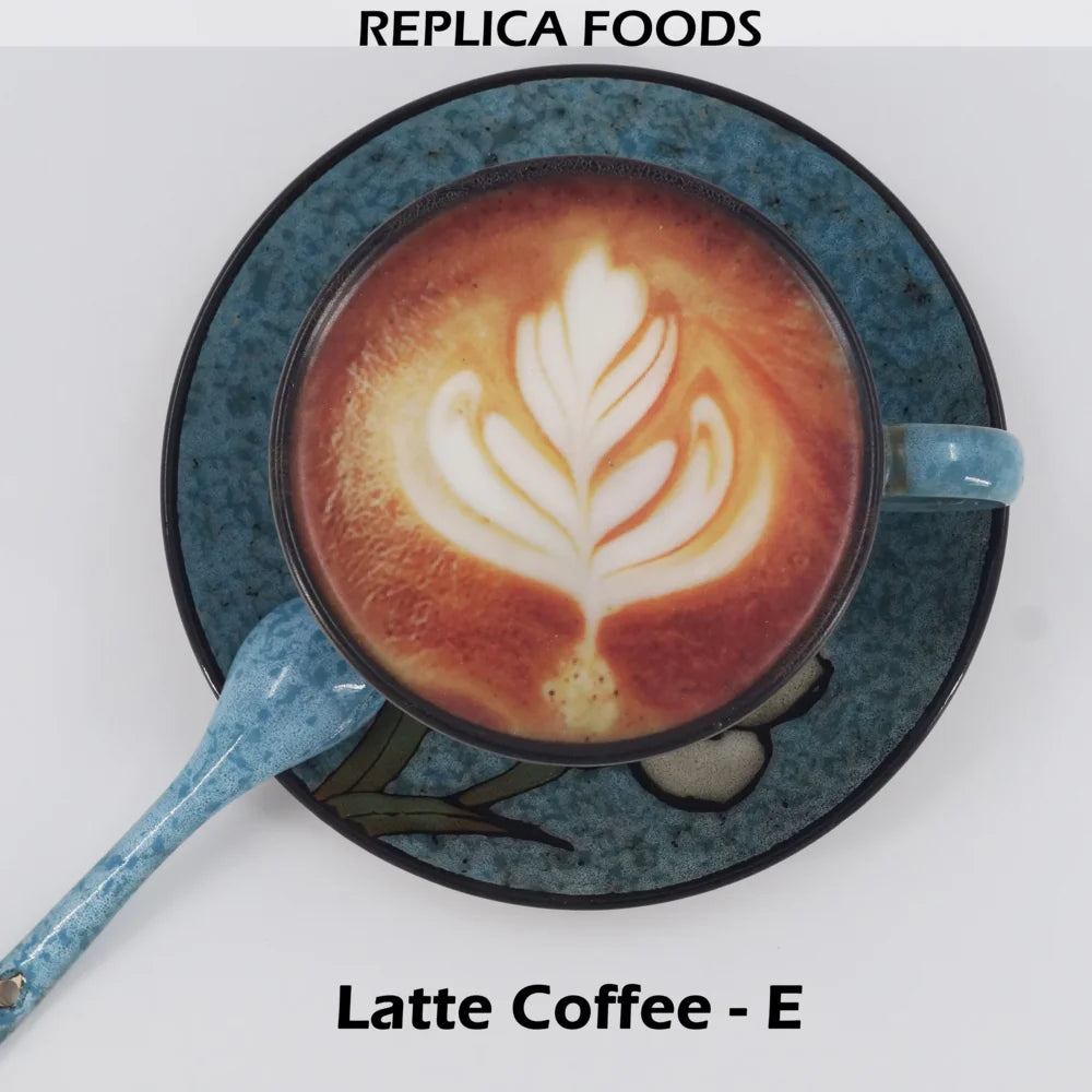 Realistic Fake Coffee Lifelike Faux Coffee Display For Photo Shoot, Fake Cake Photography Props Food sample Tea Table Decoration