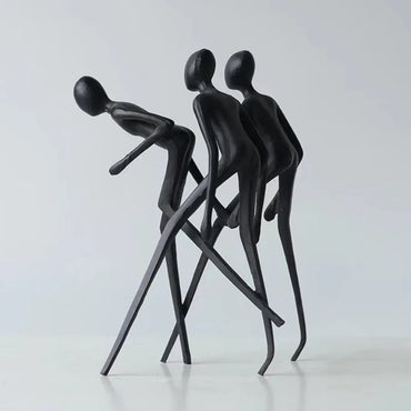 Figure Sculptures Modern Creative Figurines Interior Aesthetic Miniature Ornaments Luxury Table Accessories Home Decorations