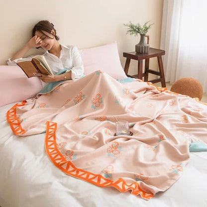 Bamboo fiber blanket, gauze towel, adult summer thin summer cool quilt