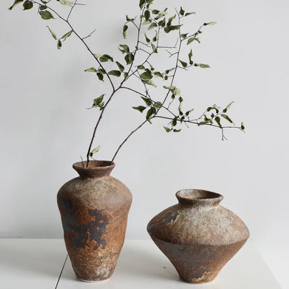 Retro And Nostalgic Handmade Ceramic Vases, Homestay Hotels, Zen Inspired Flower Arrangements, New Chinese Style Decorations