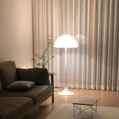 Danish Designer Cream Style White Floor Lamp Personalized Ins Simple Study Living Room Bedroom Bedside Mushroom Table Led Lights
