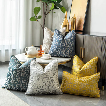 Geometric Cushion Cover Decorative Super Throw Pillow Cover For Home Sofa Living Room Hotel 30x50 45x45 50x50 60x60 Grid style