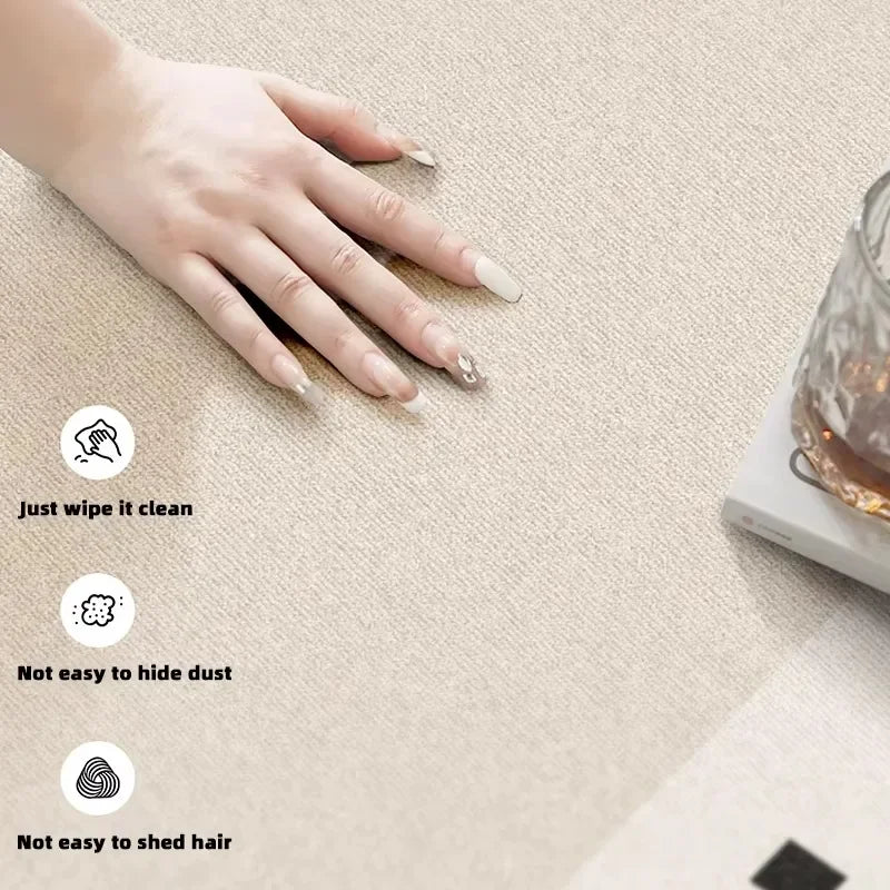 Living Room Carpet Creative Design French Retro Blue Striped Bedroom Bedside Rug Light Luxury High-end Coffee Table Mat Ковер 카펫
