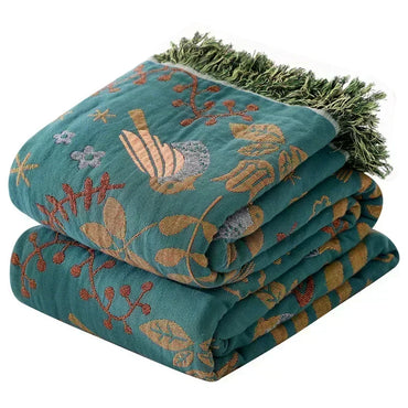 Japanese Cotton Double-sided Sofa Cover Throw Blanket For Bed Towel Cover Four Seasons General Quilt Bed Sheet Travel Blanket