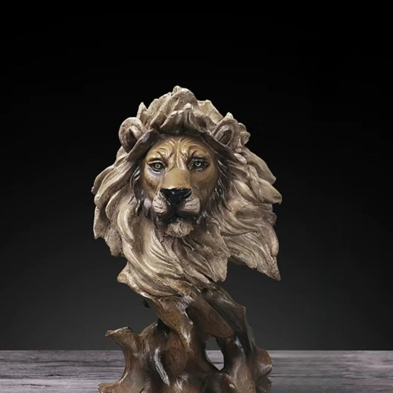 Animal Sculptures and Figurines Modern Miniature Figurines for Interior Ornaments Home Living Room Decoration Accessories