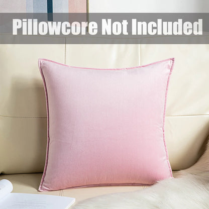 1 Piece Super Soft Velvet Solid Color Living Room Sofa Decorative Cushion Cover Pillow Cover (excluding Filler)