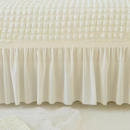 1/2/3/4 Seater Seersucker Sofa Slipcover High Stretch Couch Cover Thick Corner Sofa Protector Elastic Corner Couch Covers