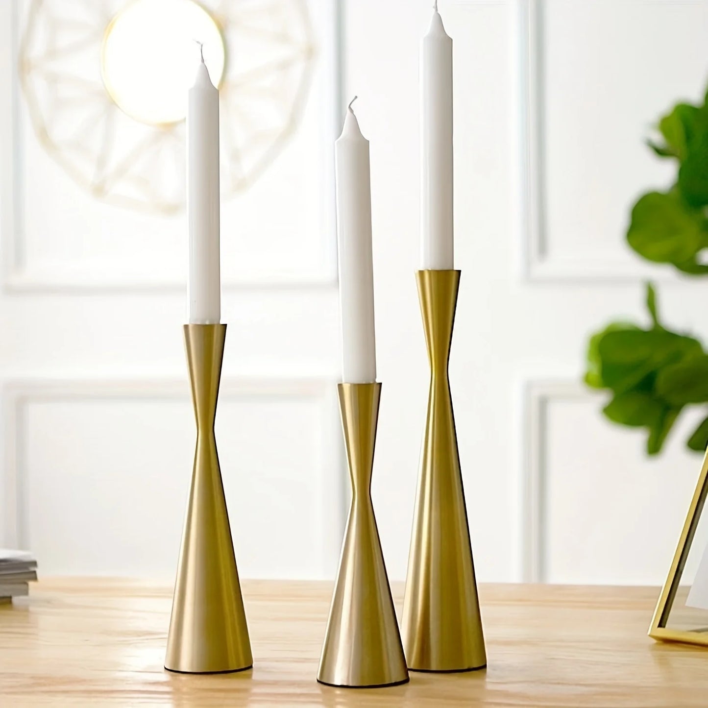 Bronze/Black Set of 3 Candlestick Sets Small Waist