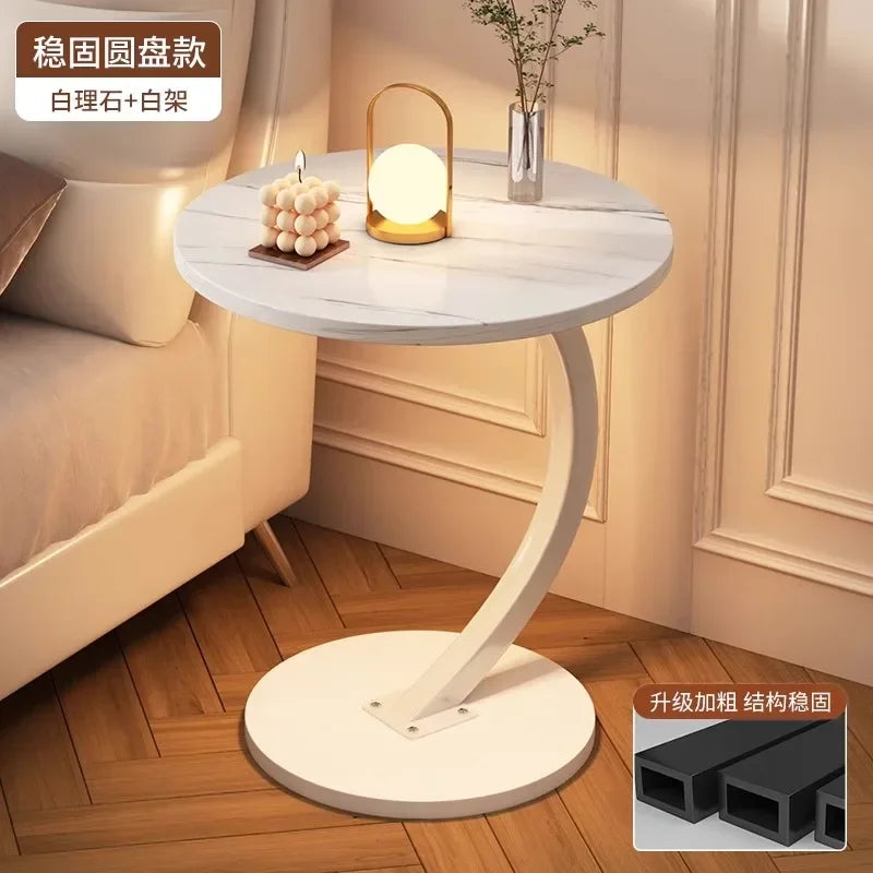 Space-Saving Round Coffee Table with Storage – view 15, modern home furniture