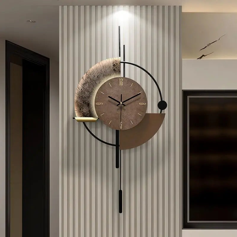 Home Decor Painting Wall Clock TV Background Wall Living Room Decoration Clock