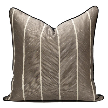 1pc Arabic Macrame Pillow Cover with Tassel, Luxury Jacquard Cushion Cover Gray, Sofa Pillow for Home Hotel Decor