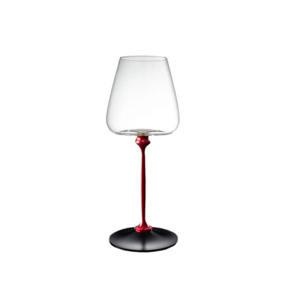 Advanced Clear Rotating Glass Wine Glasses 500ml Thickened Base Crystal Goblet Ergonomic Holder Wine Decanter Glass Cup Whiskey
