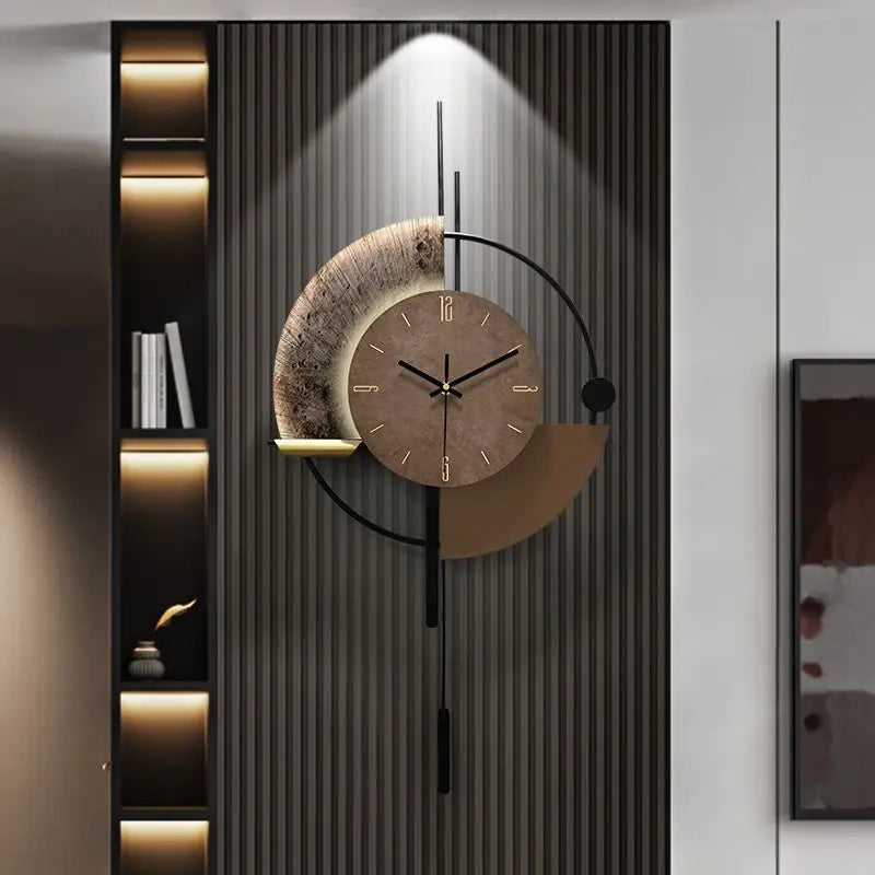 Home Decor Painting Wall Clock TV Background Wall Living Room Decoration Clock