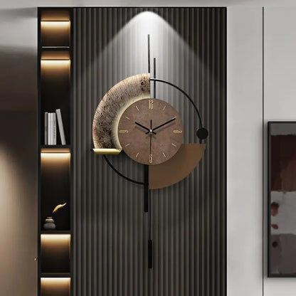 Home Decor Painting Wall Clock TV Background Wall Living Room Decoration Clock