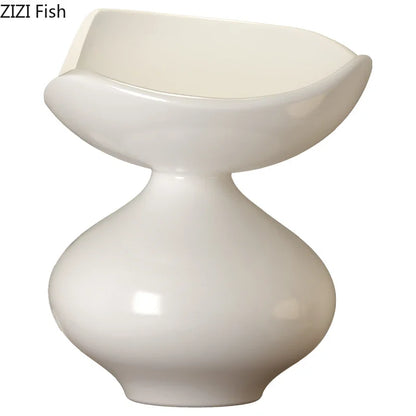 Minimalism Abstract Crafts Floral Vase Desk Decoration Flowers Arrangement Artificial Flower Resin Vases Room Aesthetic Decor