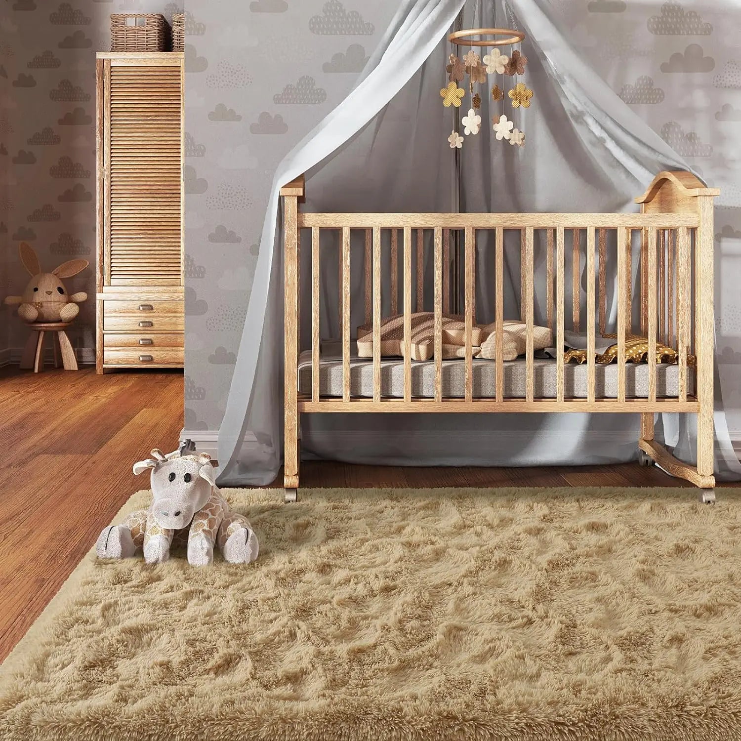 Silk Wool Carpet Living Room Plush Rug Bed Room Floor Fluffy Mats Non-slip Home Decor Soft Velvet Carpet Kids Room Blankets