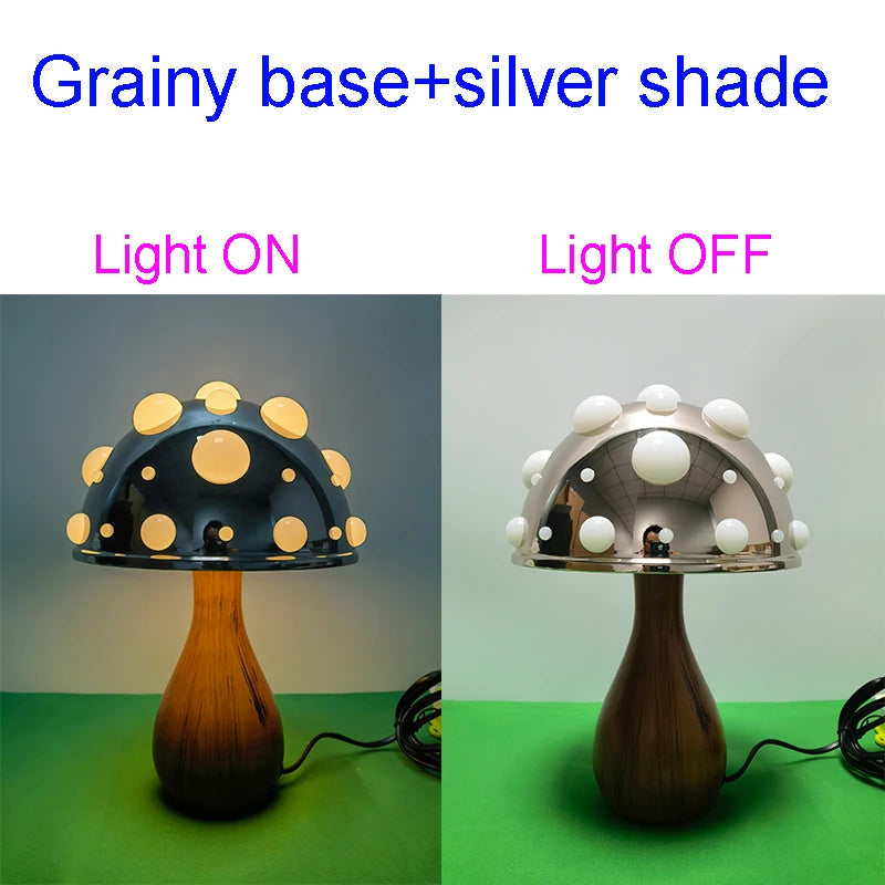 Amanita Mushroom Lamp with LED Tricolored Bulb AC or USB Warm Light Biomimetic Fly Agaric Desk Light for LivingroomBedside Hotel