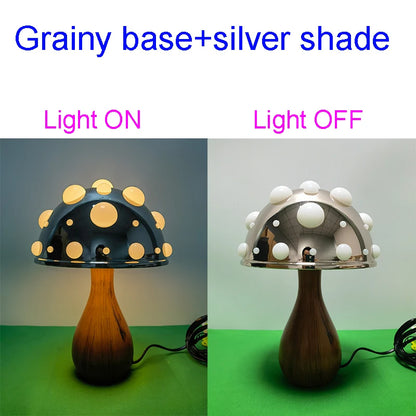 Amanita Mushroom Lamp with LED Tricolored Bulb AC or USB Warm Light Biomimetic Fly Agaric Desk Light for LivingroomBedside Hotel