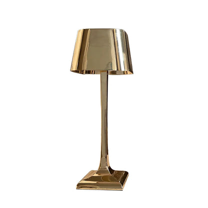 Rechargeable wireless bedroom bedside decoration simple metal touch LED table lamp creative atmosphere lamp