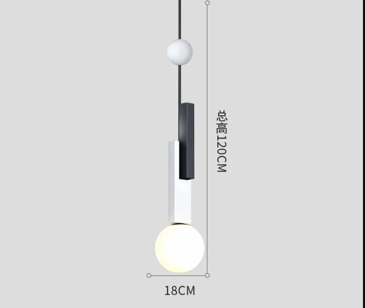Modern Art Creative Design Indoor Home Decor Lighting Fixtures Loft Color Hanging Lamp Nordic Led Glass Pendant Lights Luminaire