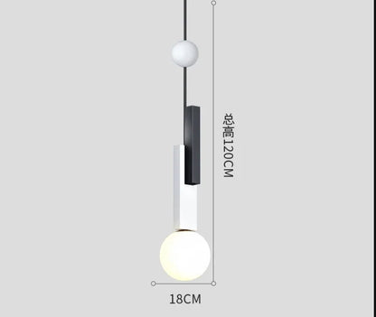 Modern Art Creative Design Indoor Home Decor Lighting Fixtures Loft Color Hanging Lamp Nordic Led Glass Pendant Lights Luminaire