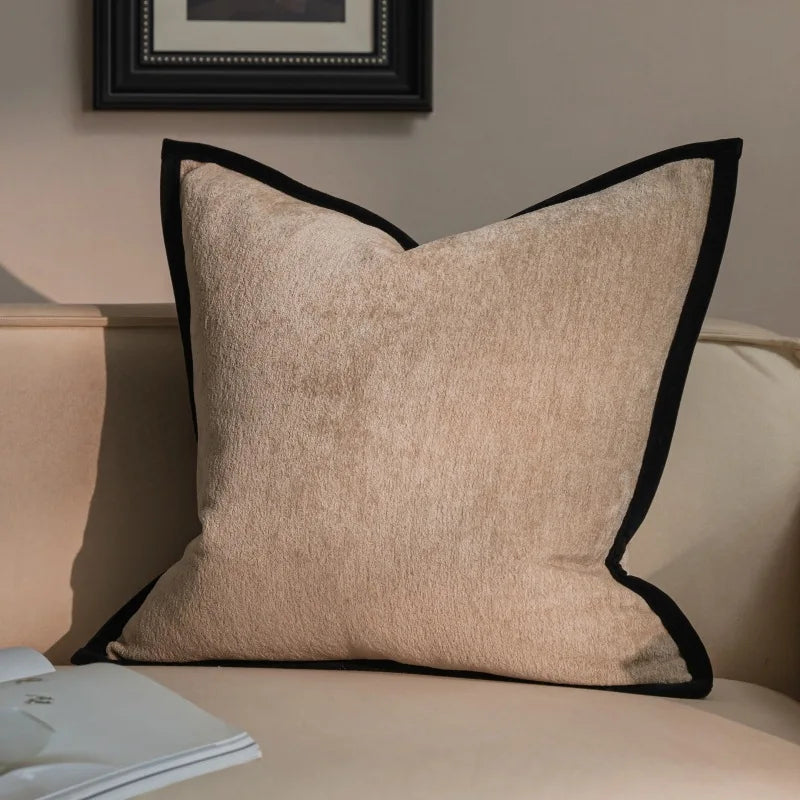 Luxury Chenille Cushion Cover Soft Plain Dyed Decorative Pillows for Home Decor Pillow Covers 45x45cm
