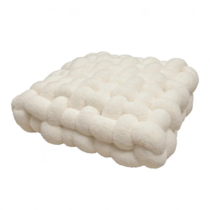 Nordic INS Lamb Velvet Square Woven Chair Pad Sofa  Cuion Plu Pillow Decorative Bay Window Pad Office Area Coffee op