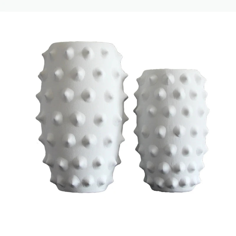 Abstract Black Ceramic Vase Sea Cucumber Pineapple Irregular Flower Vase Ceramic Crafts Home Decoration Accessories