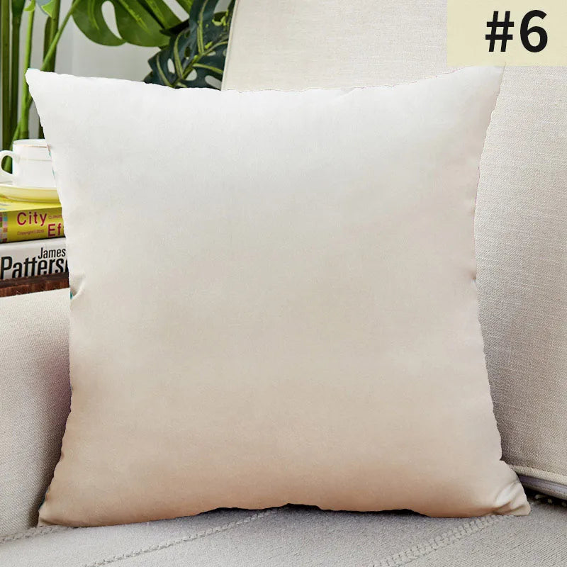 Velvet Cushion Cover Solid Color Throw Pillow Covers for Living Room Sofa Decorative Pillow Home Decor Pillowcase