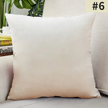 Velvet Cushion Cover Solid Color Throw Pillow Covers for Living Room Sofa Decorative Pillow Home Decor Pillowcase