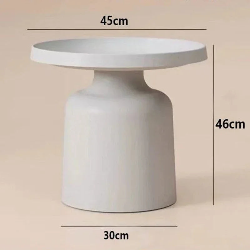 Nordic Minimalist Round Coffee Table with Storage – view 9, modern home furniture